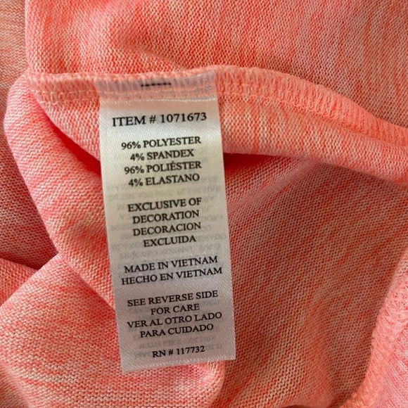 NWOT Women’s Gerry pink heathered pullover cowl neck Medium - Picture 4 of 4
